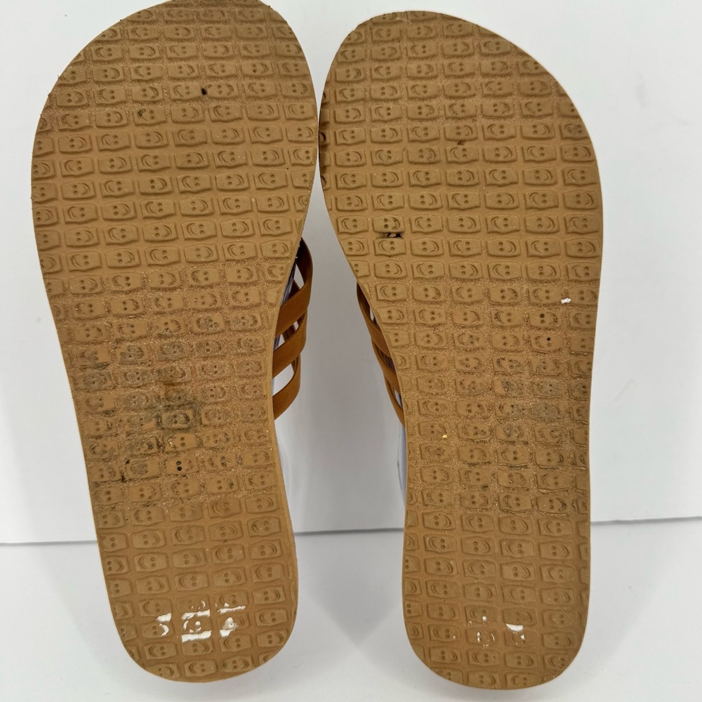 Sanuk Women Tobacco Brown Tan Beige Yoga Sandy Sandals Comfort Casual Everyday 6 - Picture 7 of 9